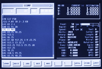 P-CNC Run Screen